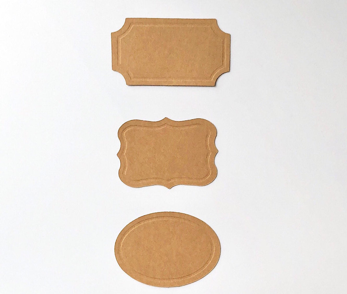 Kraft paper sticker gift tags, view 3
