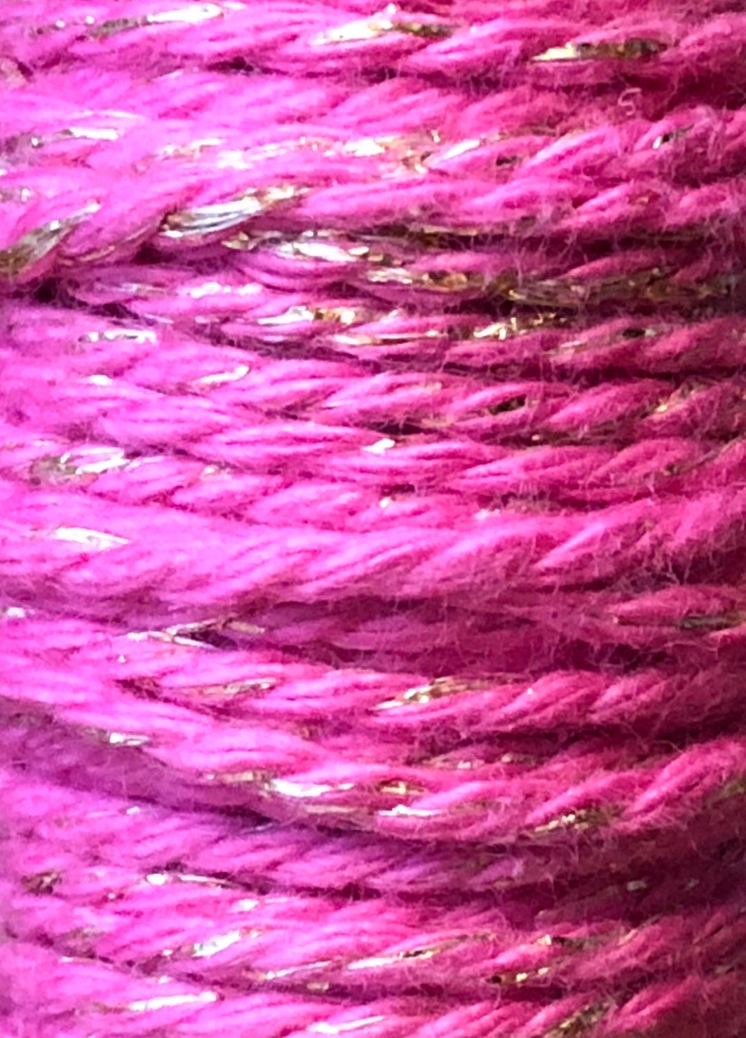 Pink & Gold Twine Spool - Gift Wrapping Twine (20ft)
