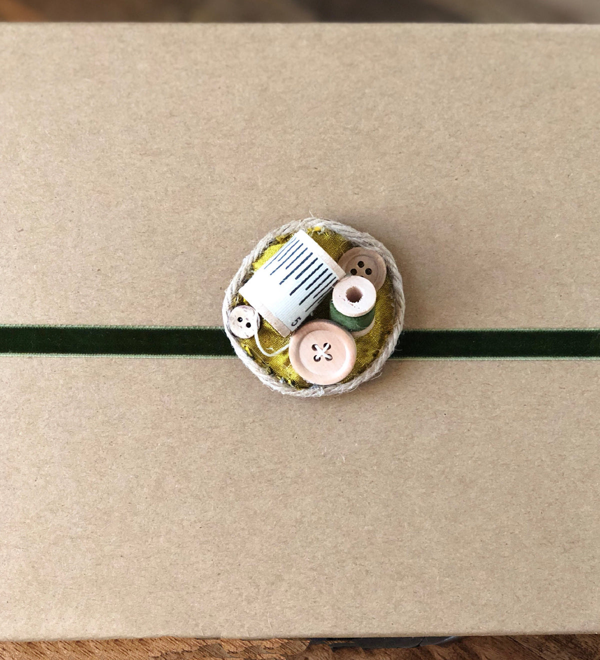 Emerald Olive Velvet Ribbon, 3/8 Inch, 14 ft Spool
