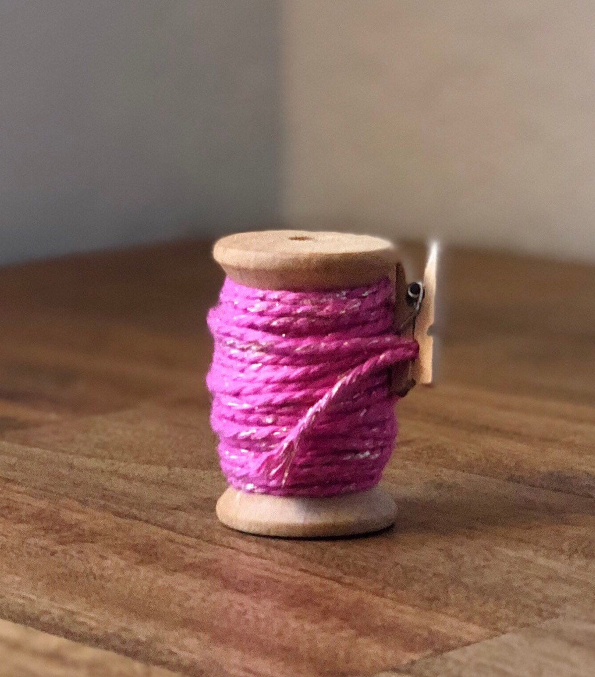 Pink & Gold Twine Spool - Gift Wrapping Twine (20ft)