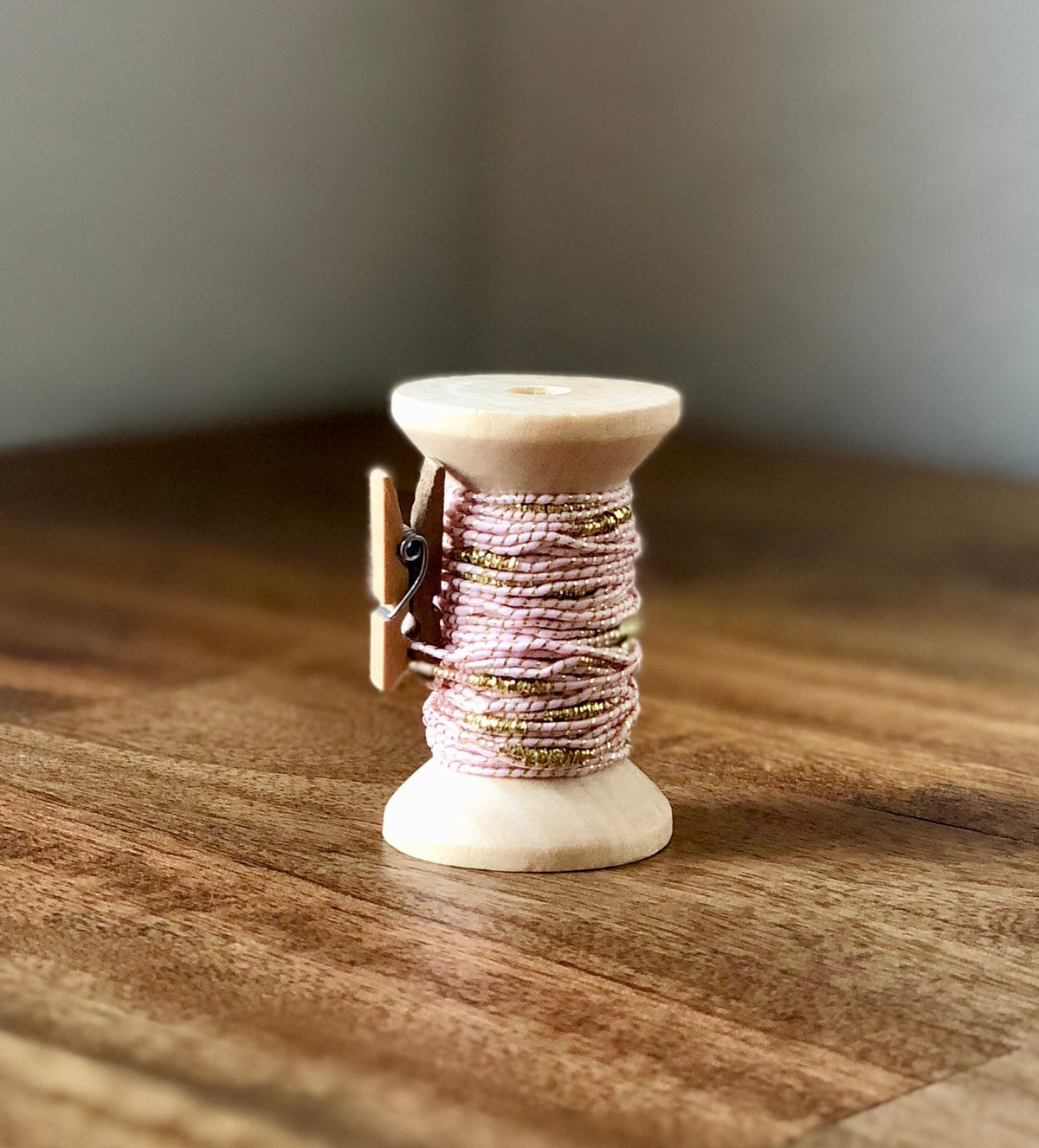 Pink & Gold Nylon Cord Twine