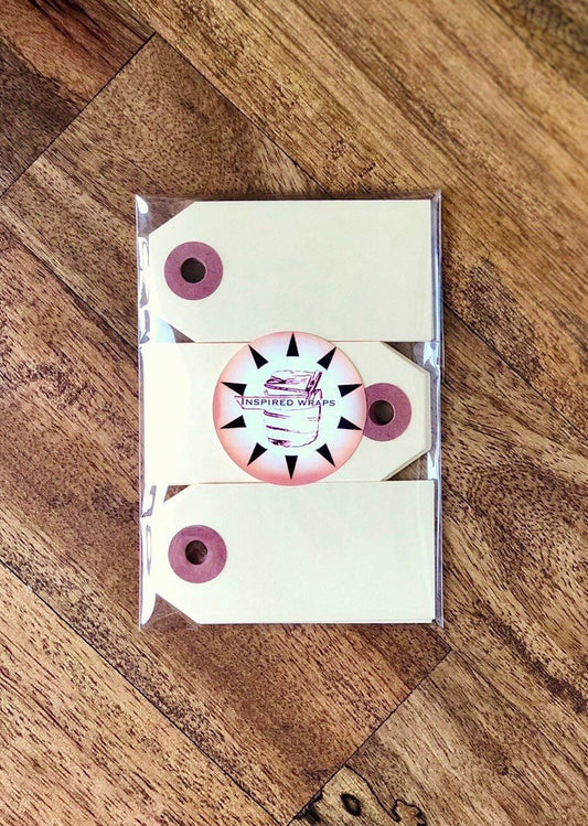 Small manila parcel gift tags