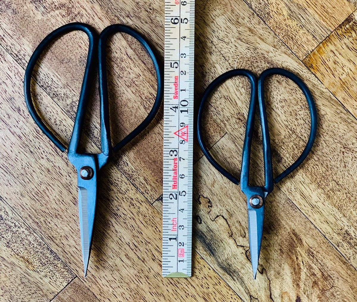 Vintage Finish Carbon Steel Bonsai Scissors, Precision Cutting