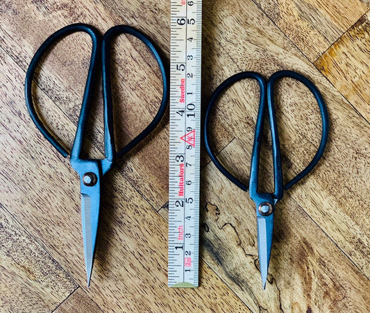 Vintage finish carbon steel bonsai scissors