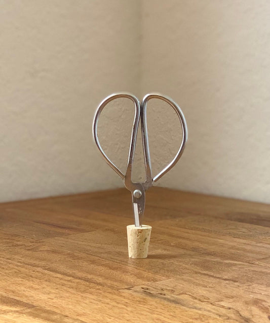 Vintage style chrome craft scissors