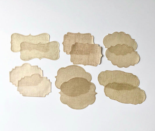 Kraft brown paper frame sticker gift tags