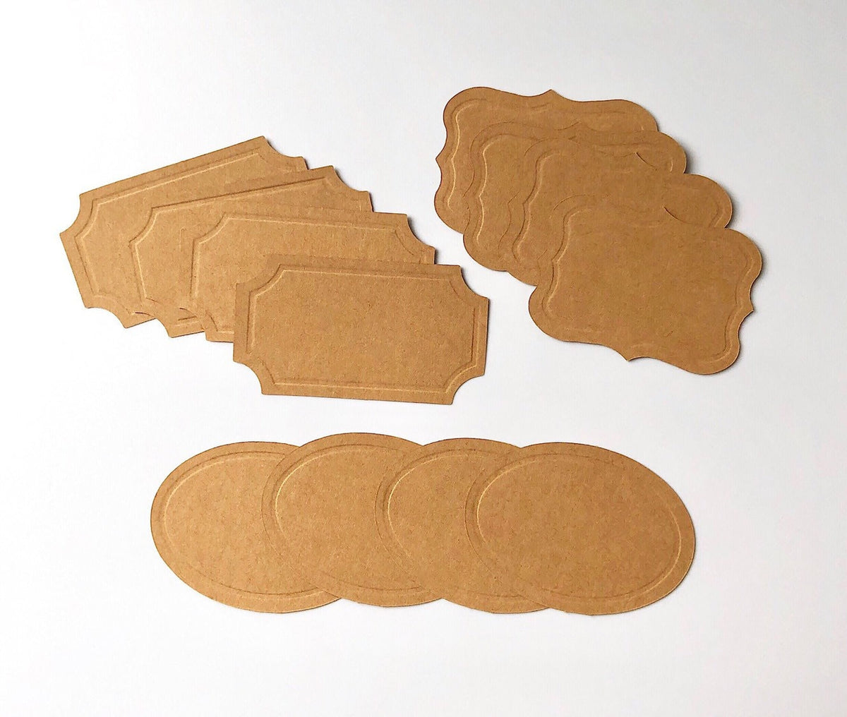 Kraft paper sticker gift tags
