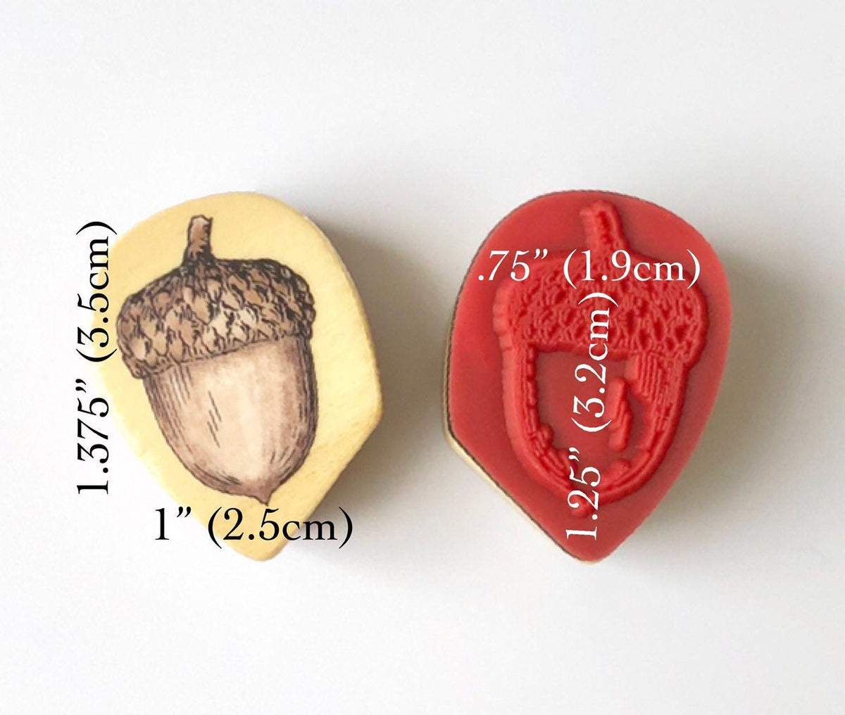 Fall Rubber Stamp Set, Nature Craft Stamps