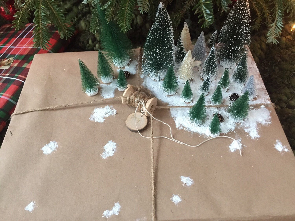 10 Brown Kraft Gift Wrap Sheets, Recycled Paper (24x36")
