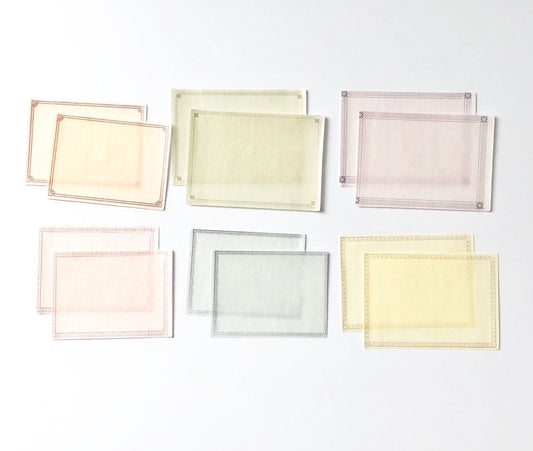 Rectangle vintage style sticker gift tags
