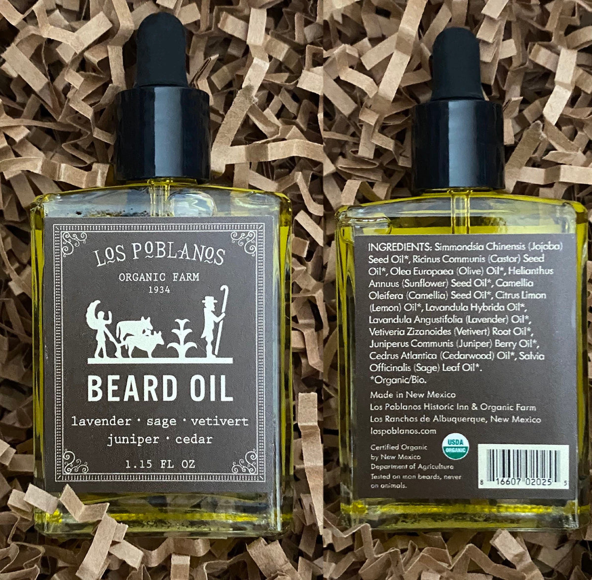 Los Poblanos beard care gift set with oil, comb and soap, view 4